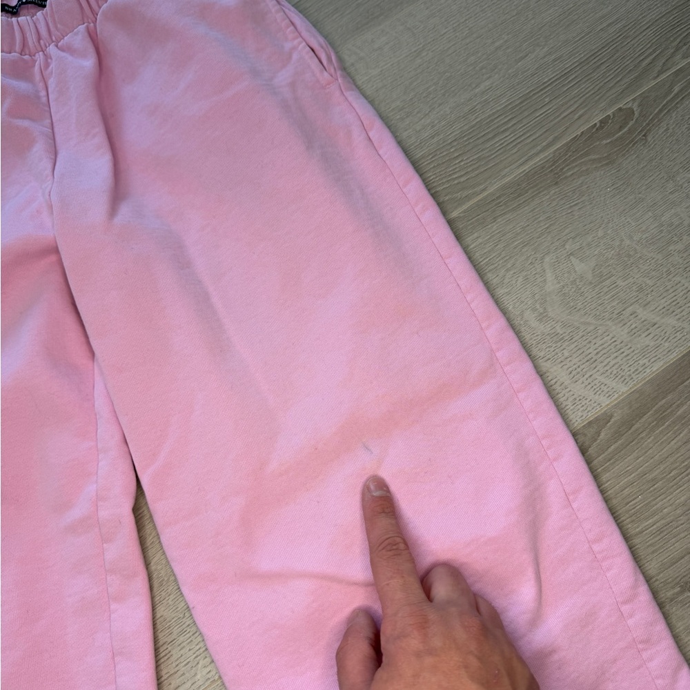 Brandy Melville Baby Pink Rosa Jogger Sweatpants One Size - Picture 6 of 7